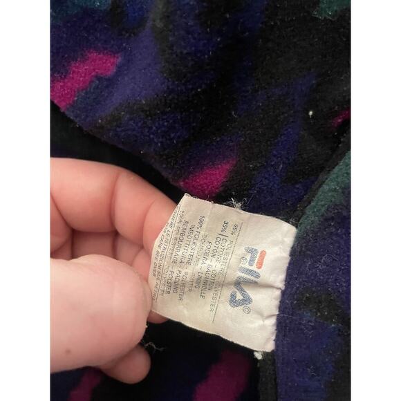 Vintage Fila Team Italia Ski Jacket Coat Hooded Retro Thermore Size 46 - Picture 15 of 15